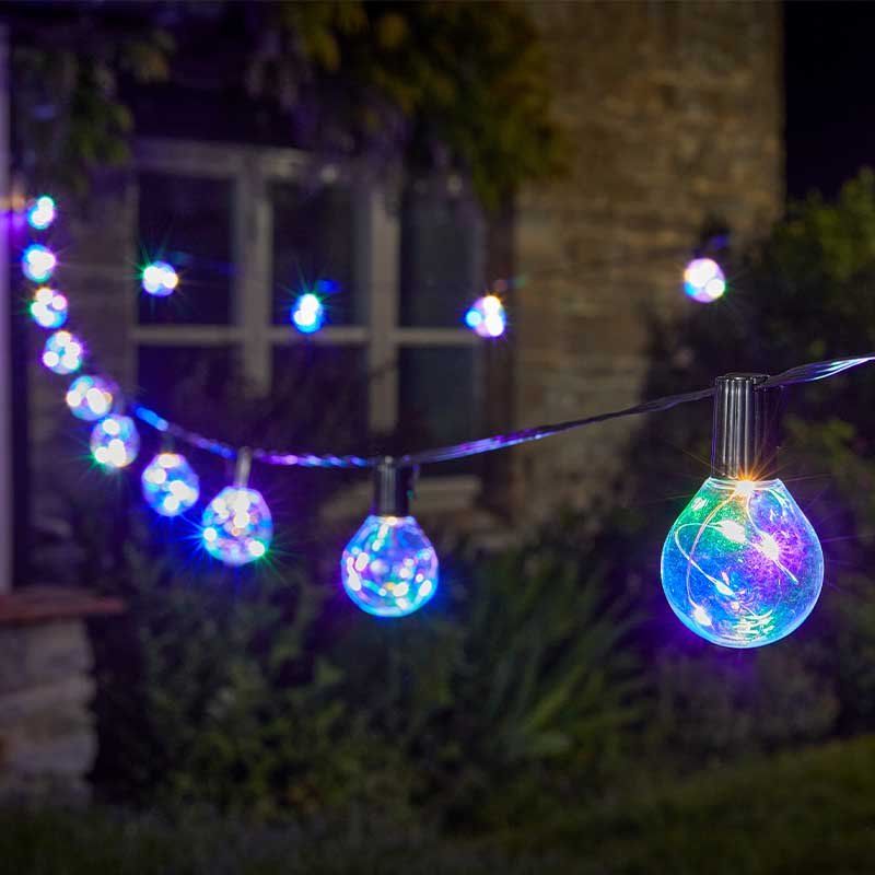 Firefly Festoon String Lights - Multi Coloured - Set of 10