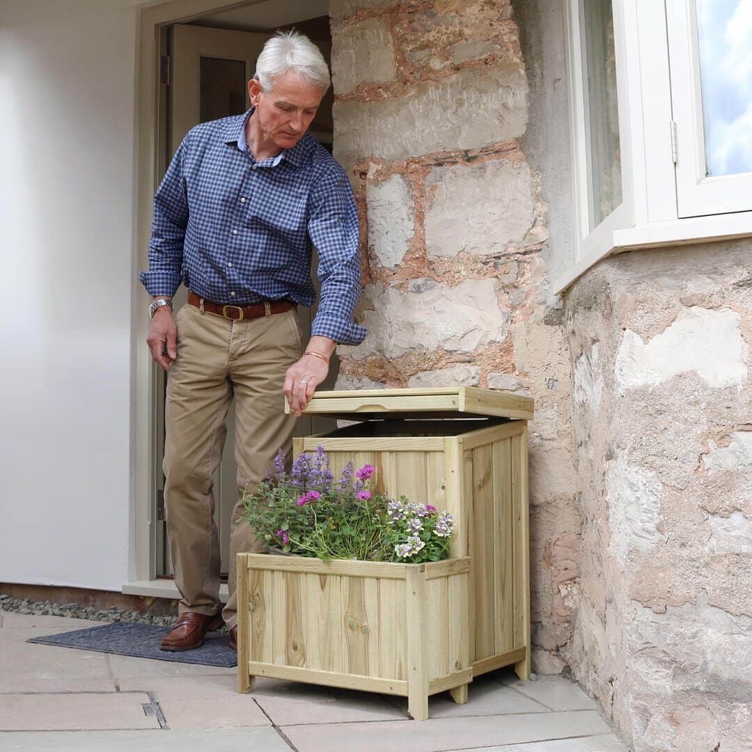Zest Parcel Store with Planter