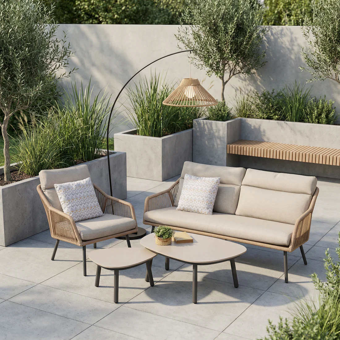 Bellagio Latte - 1.75m - Floor Lamp