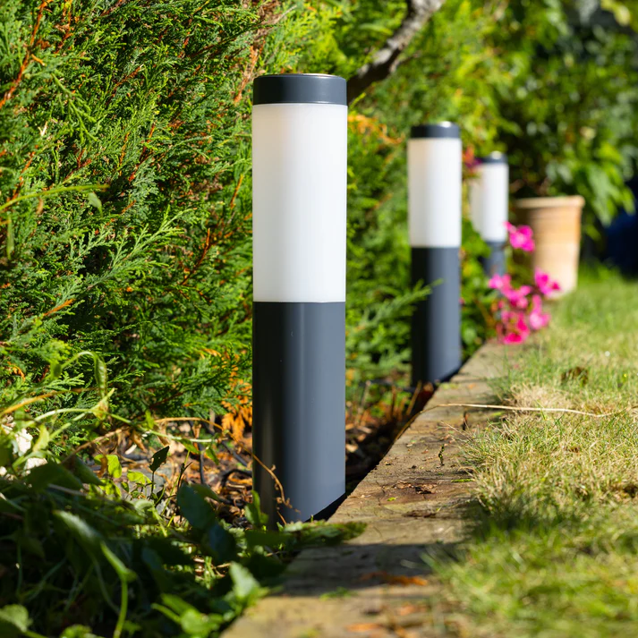 Sage - Set of 3 Heron Stake Light- Slate  - Electric