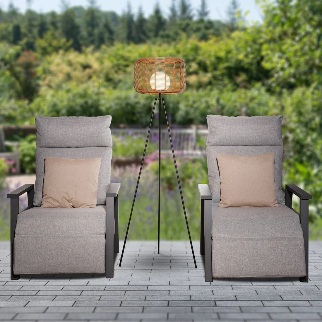 Toscana Sesame Rattan - 1.5m - Floor Lamp