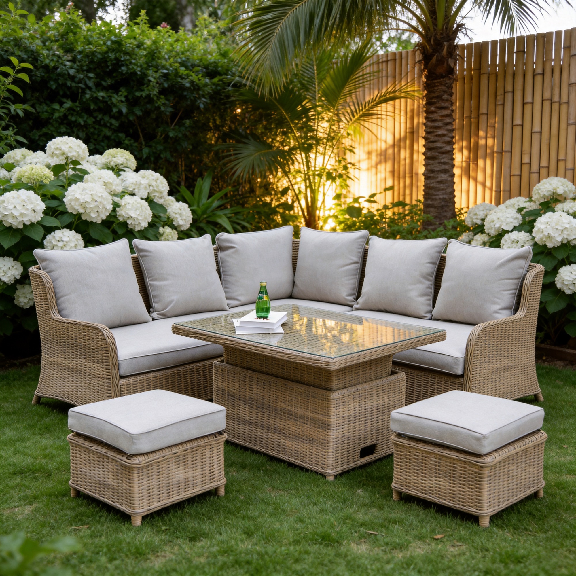 Garden weave furniture veridian compact  corner
