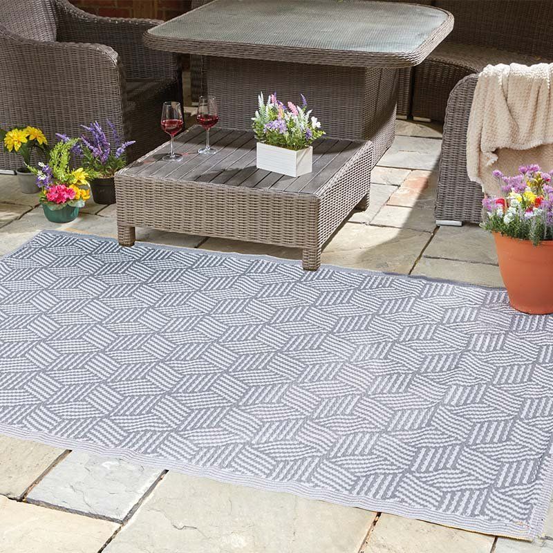 Alfersco Outdoor Mat - Illusion - Slate - 180 x 240cm