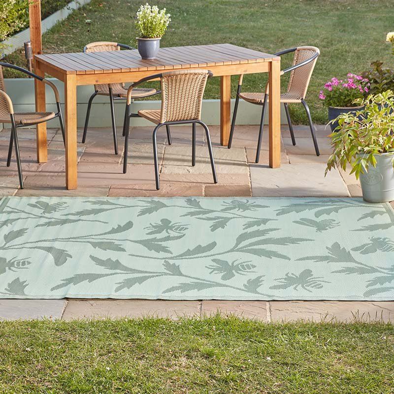 Alfresco Outdoor Mat - BeeLeaves - Sage - 180 x 240 cm