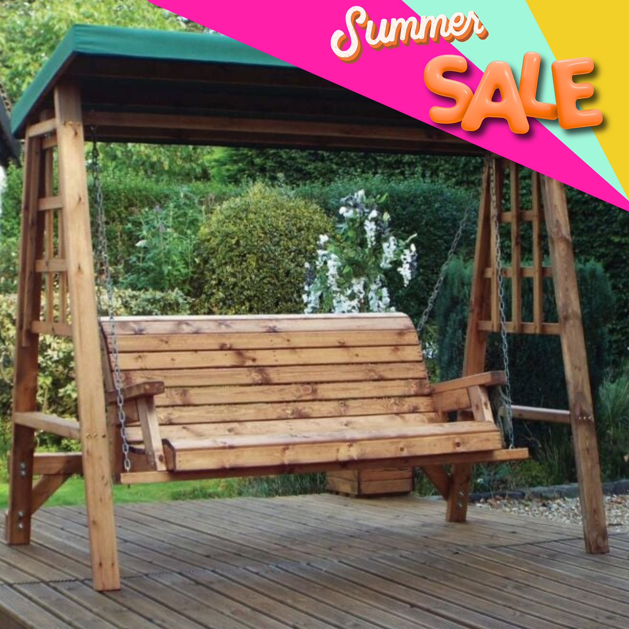 Charles Taylor Richmond 2 Seat Swing - Green