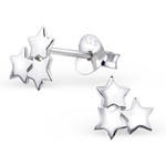 <!--001-->Triple Star Earrings