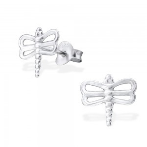 Sterling Silver Dragonfly Earrings