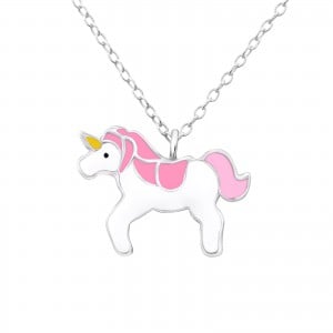 Pink Unicorn Necklace