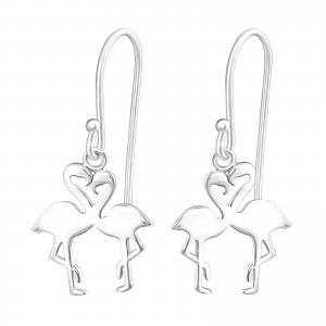 Sterling Silver Flamingo Earrings