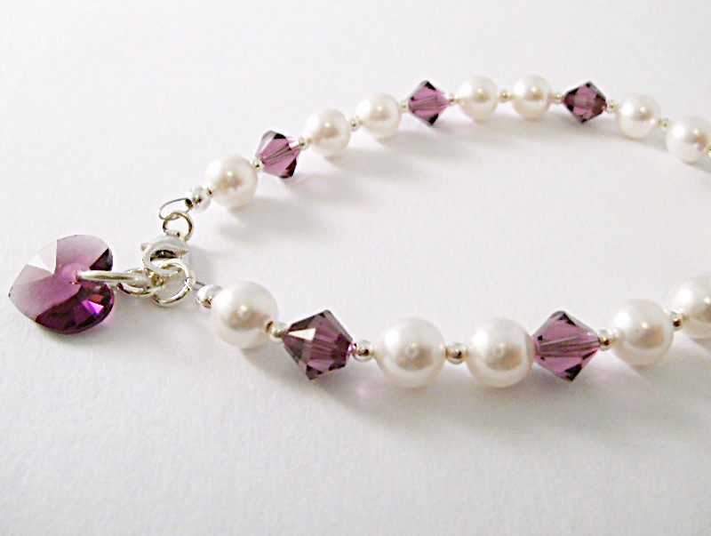 <!--004-->Crystal Month Bracelet (February)