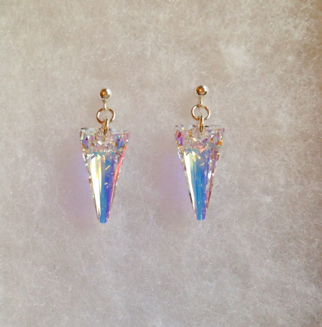 <!--012-->Swarovski Crystal Spike Earrings
