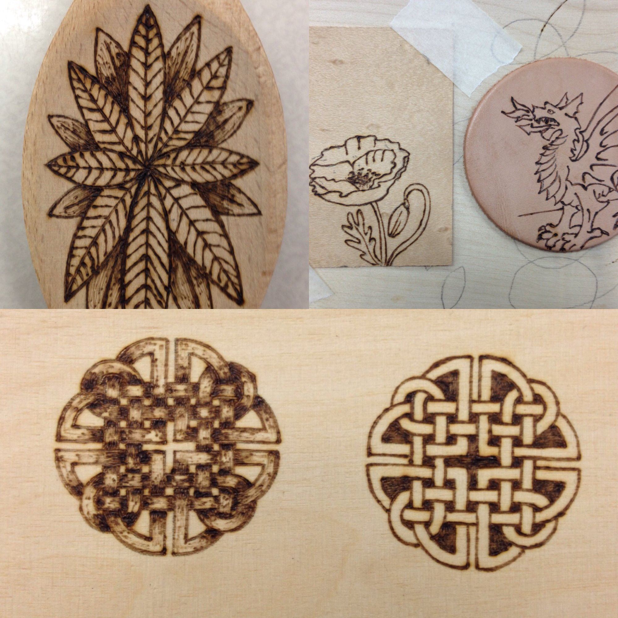 Pyrography day at Buckingham Summer School