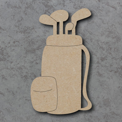 Golf Bag Craft Shape