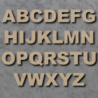 Arial Black Font Single mdf Wooden Letters  **PRICE PER LETTER**