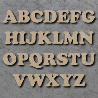 Cooper Font Single mdf Wooden Letters  **PRICE PER LETTER**