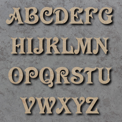 Wooden Letters Premium Quality 155mm High 6mm Thick Victorian Font 