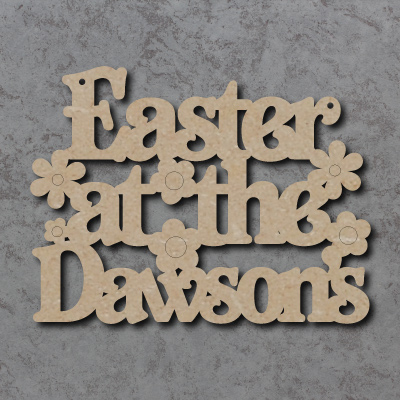 Easter at the 'Your Name' Craft Sign (Belshaw Font)
