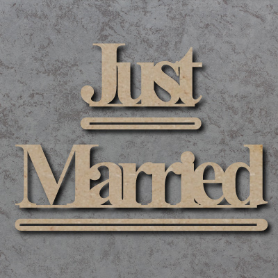 Just Married Freestanding Craft Sign
