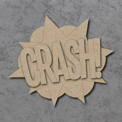 Comic Book Crash! Sign