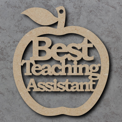 Best Teaching Assistant Apple Craft Shapes