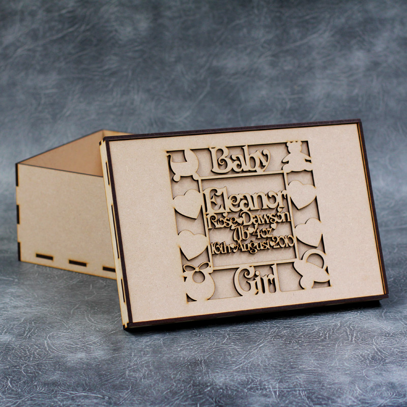 Personalised Baby Keepsake Box Kit