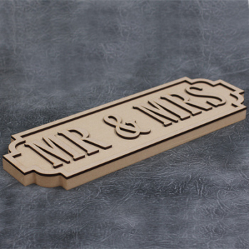 Street Sign Mr & Mrs 22mm Thick