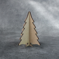 3D Freestanding Snowy Christmas Tree Craft Shapes