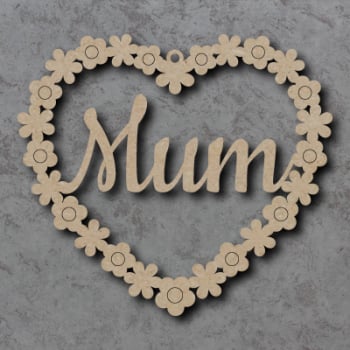 Heart Flower Sign - Personalised