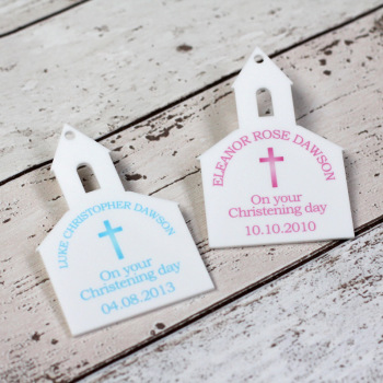 Personalised Printed Christening Plaque