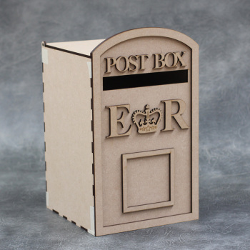 3D Open Top Letter Post Box Large