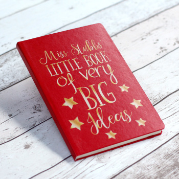 Little Book Of Big Ideas Personalised Notebook - Red