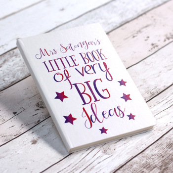 Little Book Of Big Ideas Personalised Notebook - White