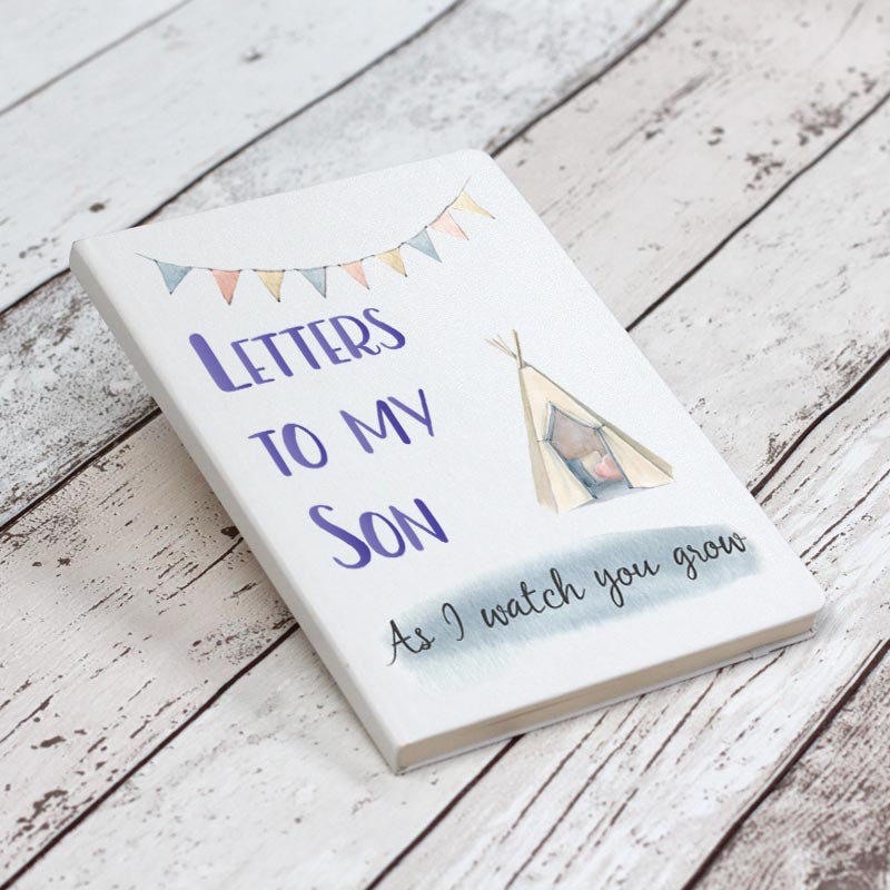 Letters To My Son Notebook - White