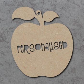 Personalised Cutout Words Apple