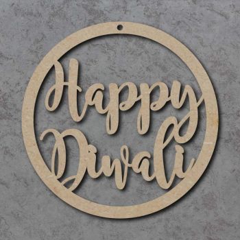 Happy Diwali Circle Signs