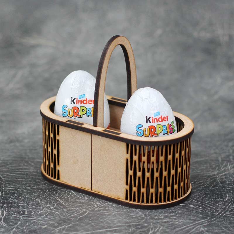 Wooden MDF Easter Footballer Craft Creme Egg x12 Holder Perfect Easter Gift BULK 