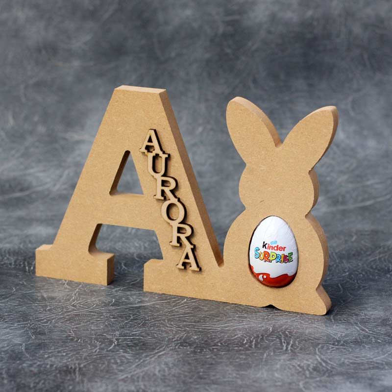 Unicorn Freestanding MDF Kinder Egg Holder Easter Gift Blank craft Shape 
