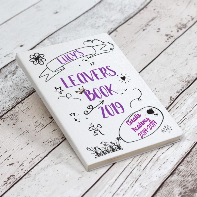 Personalised School Leavers Book - Purple