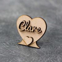 Personalised Wedding & Party Table Heart Names