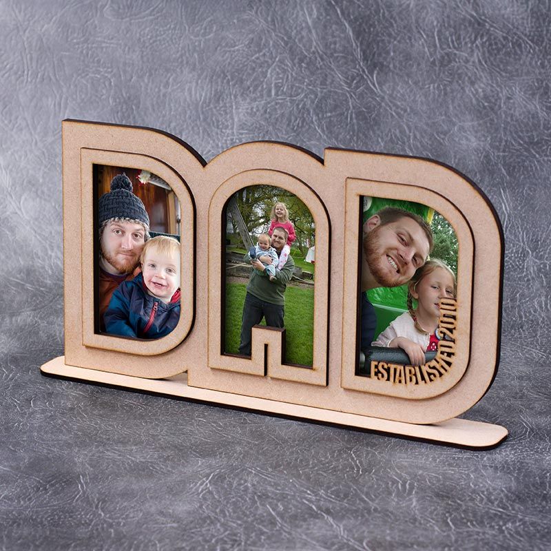 Freestanding DAD Frame (3x 6x4 Photos)