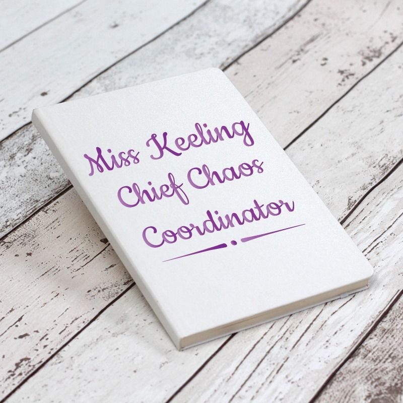 Personalised Chief Chaos Coordinator Notebook