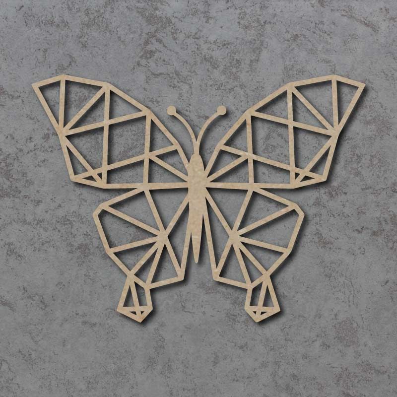 Geometric Butterfly Detailed Craft Shapes