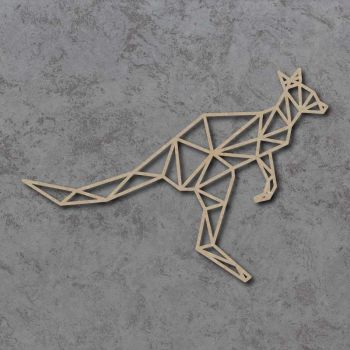 Geometric Kangaroo Detailed Craft Shapes