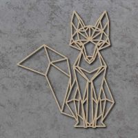 Geometric Fox FULL BODY Detailed Craft Shapes