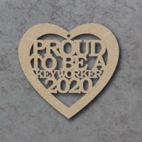 Proud to be a keyworker 2020 heart