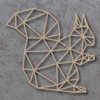 Geometric Squirrel Detailed Craft Shapes