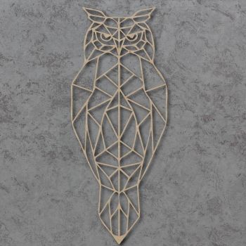 Geometric Owl Detailed Craft Shapes