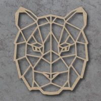 Geometric Tiger Face Detailed Craft Shapes