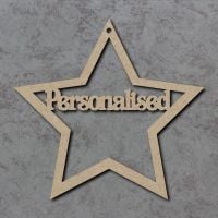 Personalised Star (with text of your choice)