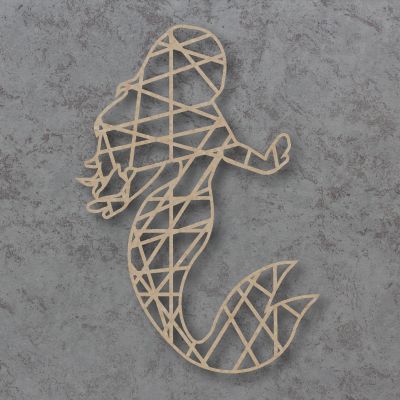 Geometric Mermaid Detailed Craft Shapes